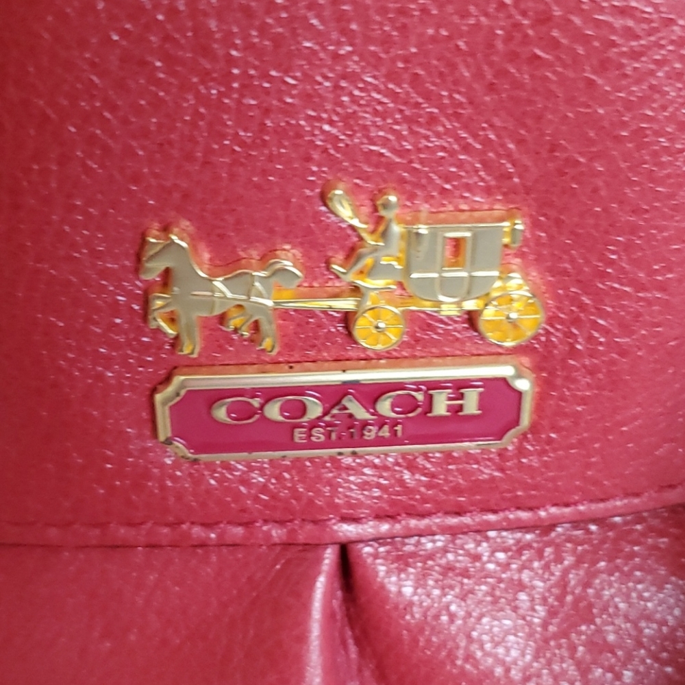 Coach Raspberry Hand Bag - New - Picture 6 of 11